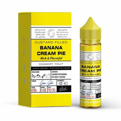 Glas Basix Premium 50ml E liquid Banan Cream Pie