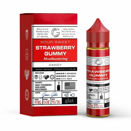 Glas Basix Premium 50ml E liquid Strawberry Gummy