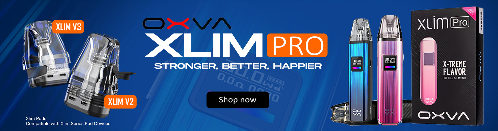 Oxva Xlim Pro Main Banner Blue